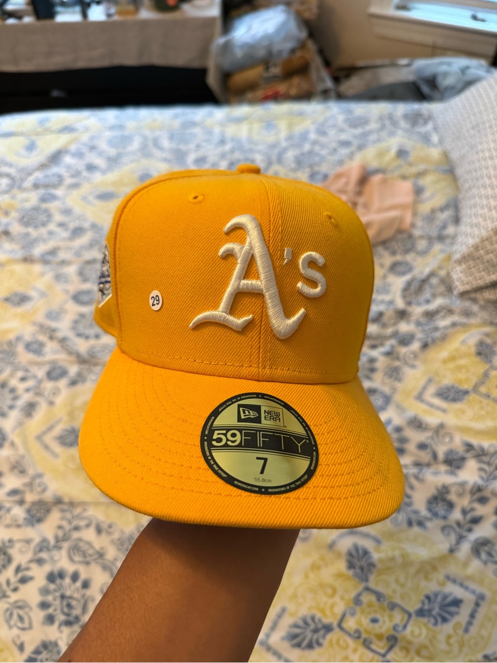 New Era Yellow Oakland A's 59FIFTY Fitted Hat 7
